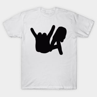 LA Rocks Silhouette, Black T-Shirt